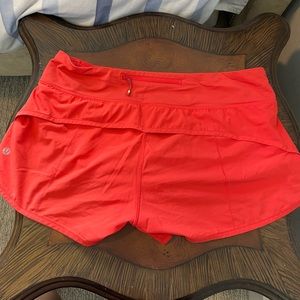 Red Speed Up Lined Short 2.5"